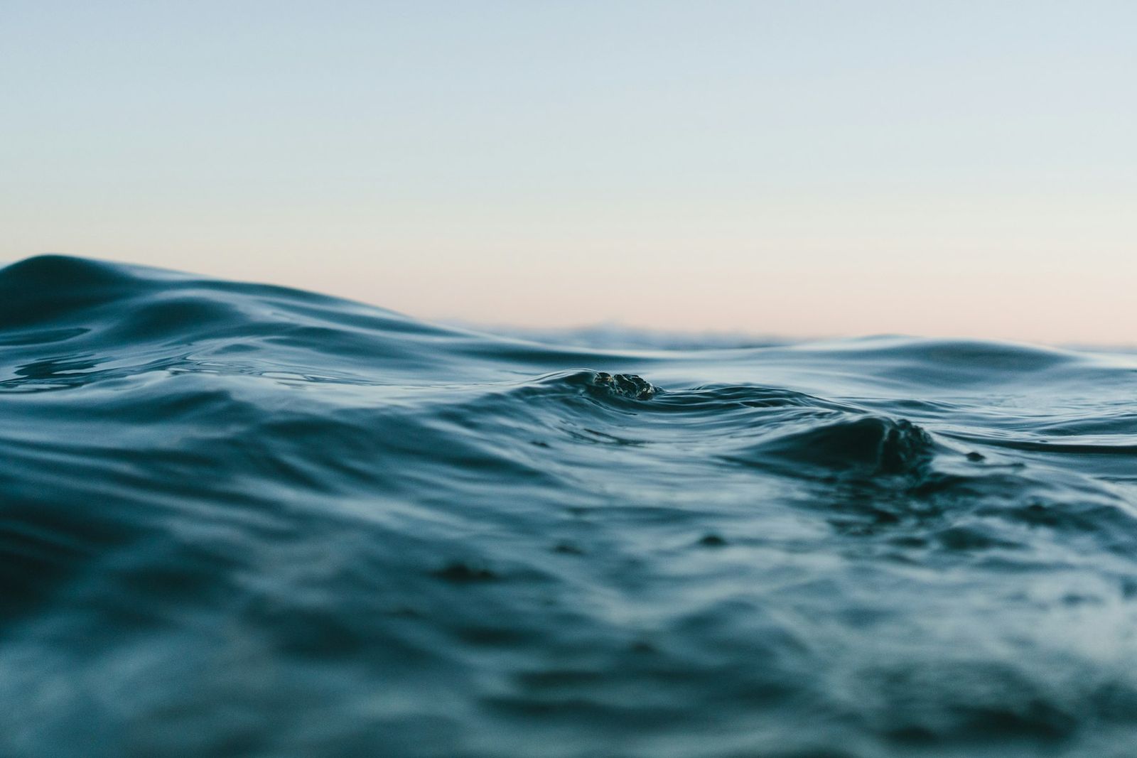 Close view of a rolling ocean wave